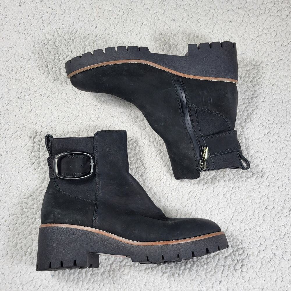 NEW Blondo Dahlia Waterproof Bootie suede leather black boots womens size 10